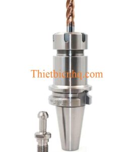 Bầu kẹp BT30 ER đang kẹp dao phay ngón trên máy CNC