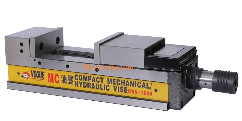 Ê Tô Thủy Lực CHV-160V – Lực Kẹp 6.500 Kgf, Độ Chính Xác Cao Cho Máy Phay CNC