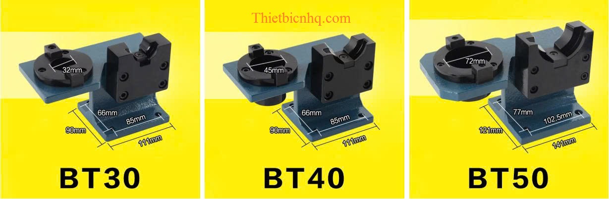 Kích thước dụng cụ tháo lắp bầu kẹp BT Kích thước dụng cụ tháo lắp bầu kẹp BT30 BT40 BT50
