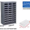 Tủ đựng linh kiện 30 ngăn bằng nhựa nhiều ngăn dùng lưu trữ ốc vít, bulông và linh kiện cơ khí