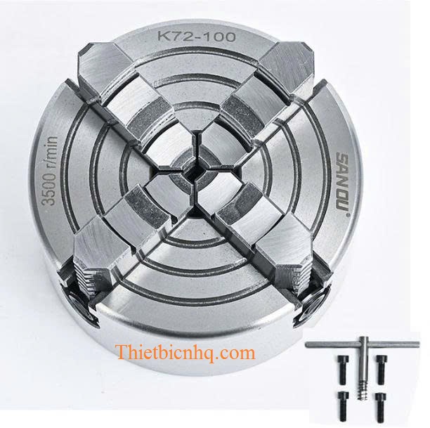 Mâm Cặp 4 Chấu Độc Lập K72 – Gá Kẹp Chính Xác Cho Chi Tiết Lệch Tâm 