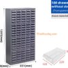 Tủ đựng linh kiện 100 ngăn nhựa cao cấp lưu trữ ốc vít và linh kiện cơ khí